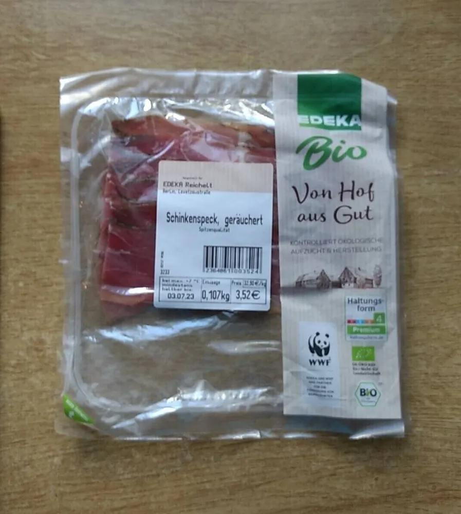 Schinkenspeck geräuchert