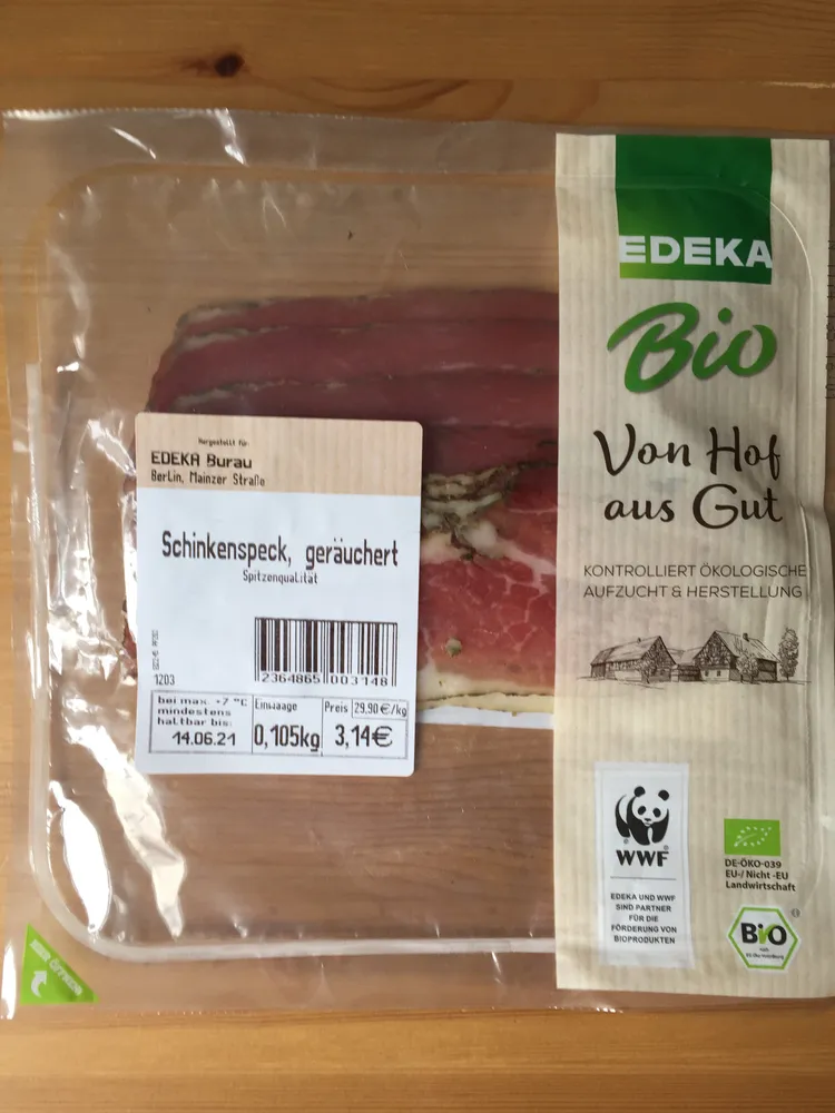 Schinkenspeck, geräuchert