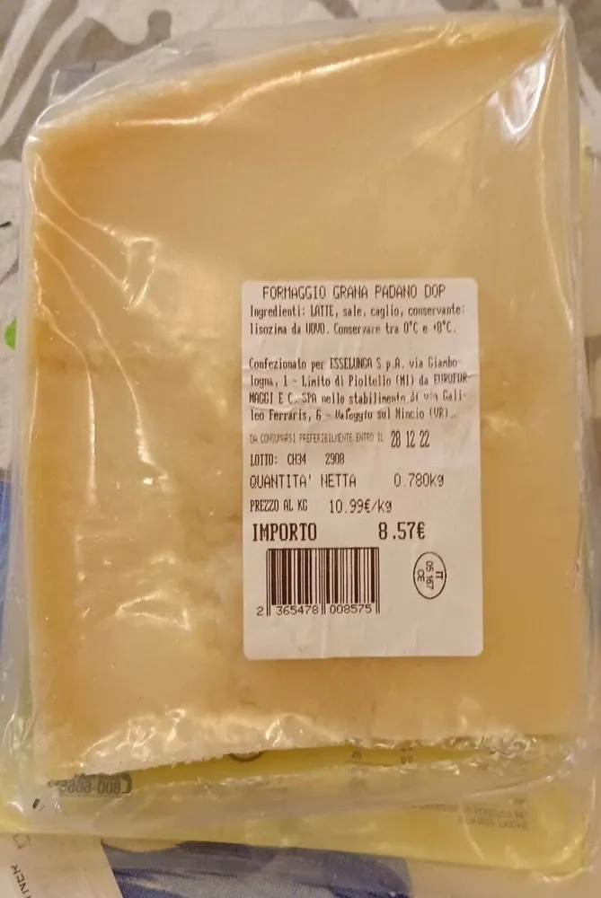 Formaggio Grana Padano Dop