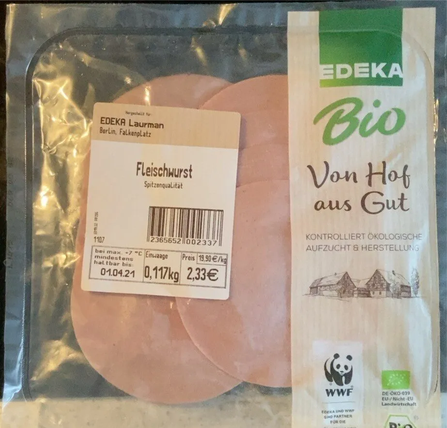 Fleischwurst Bio, Von Hof aus Gut