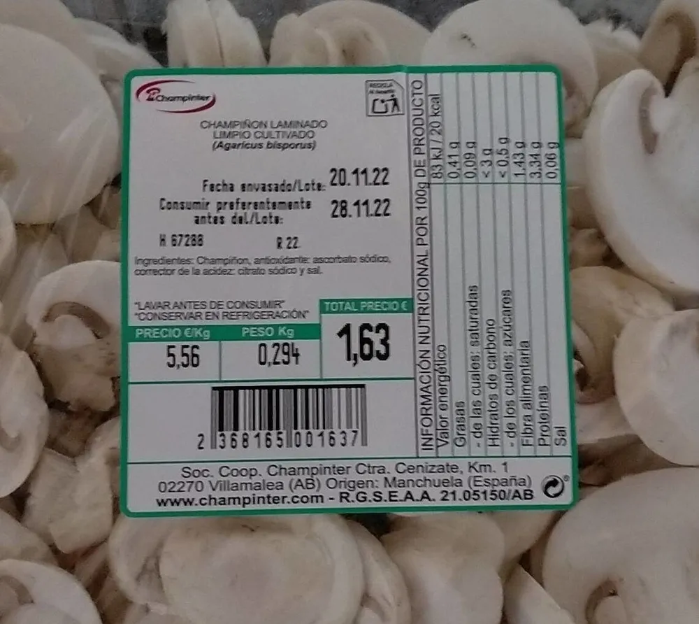 Champiñon Laminado