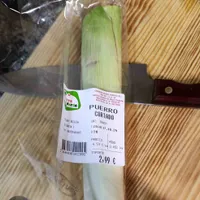 Puerro cortado