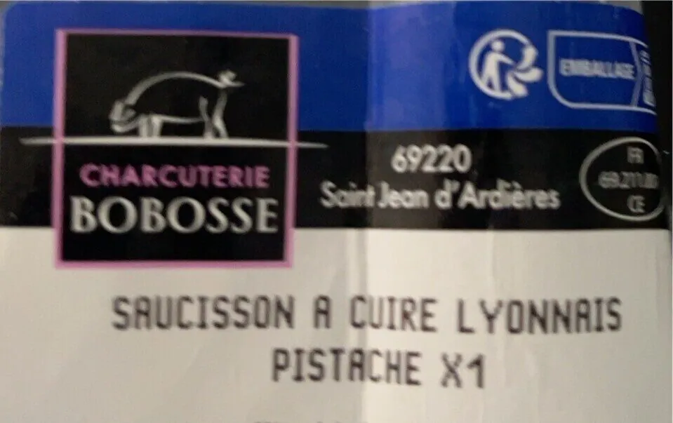 Saucisson à cuire lyonnais pistache