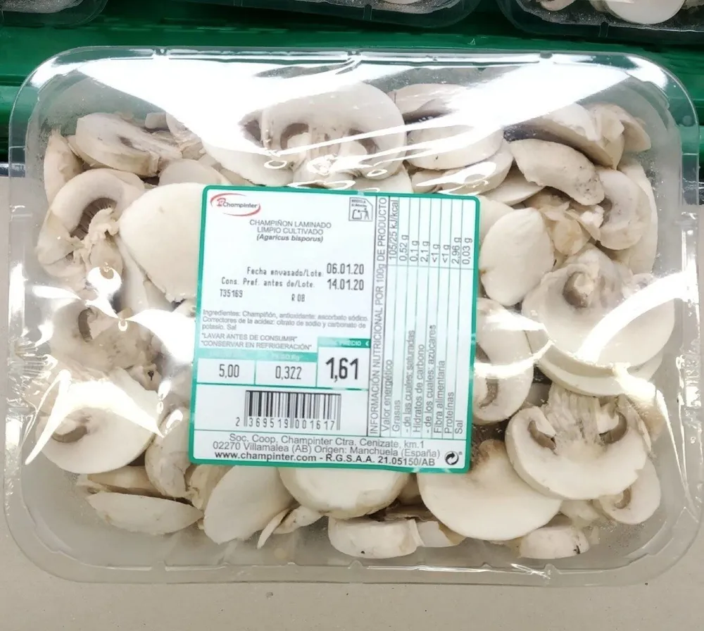 Champiñon laminado