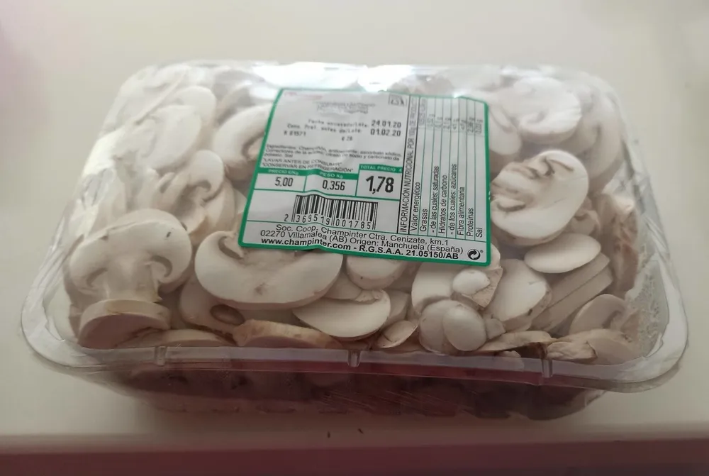 Champiñon laminado