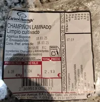 Champiñón laminado