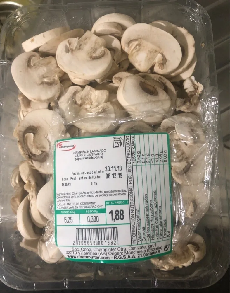 Champiñones Laminados