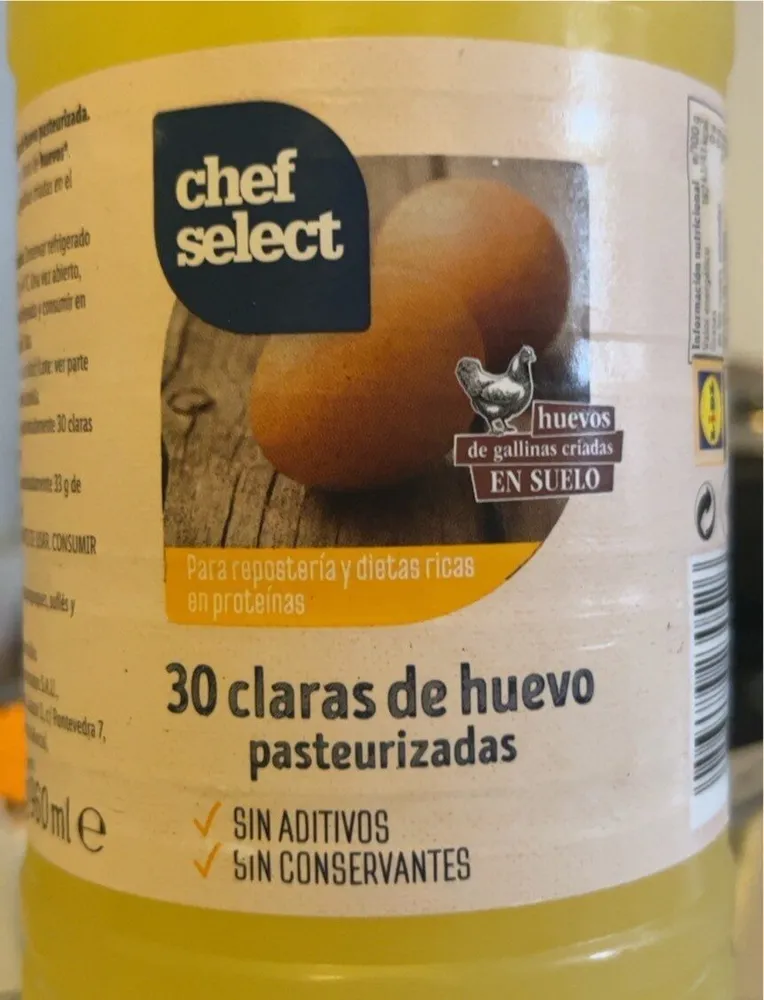 Claras de huevo