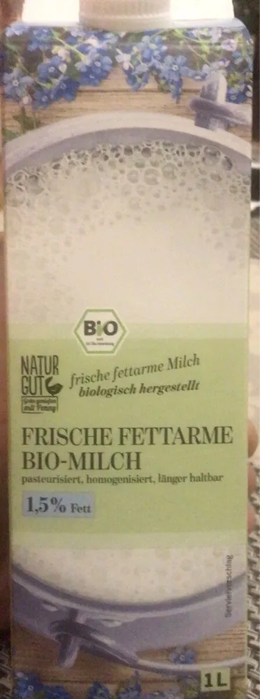 Natur Gut Frische Fettarme Bio milch