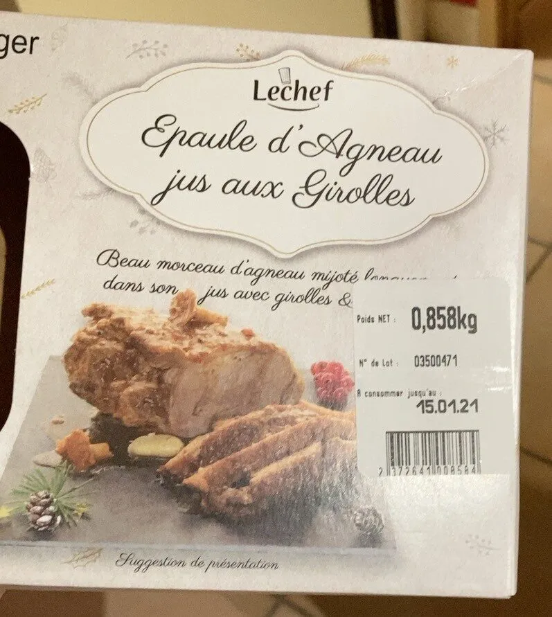 Epaule d’agneau