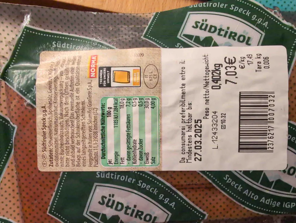 Südtiroler Speck