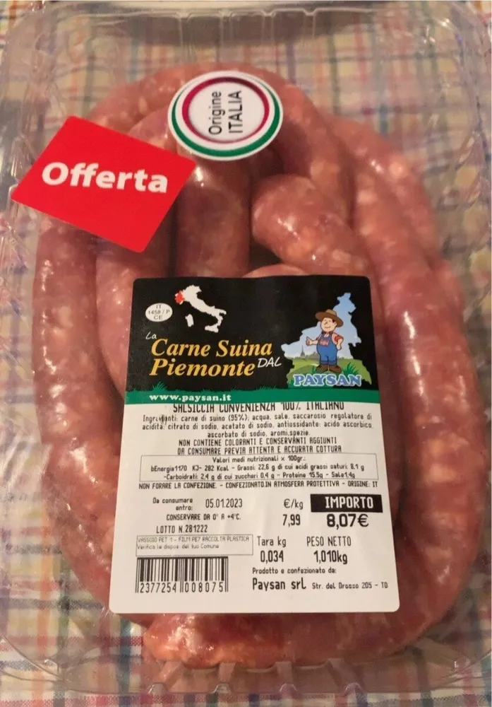 Salsiccia convenienza