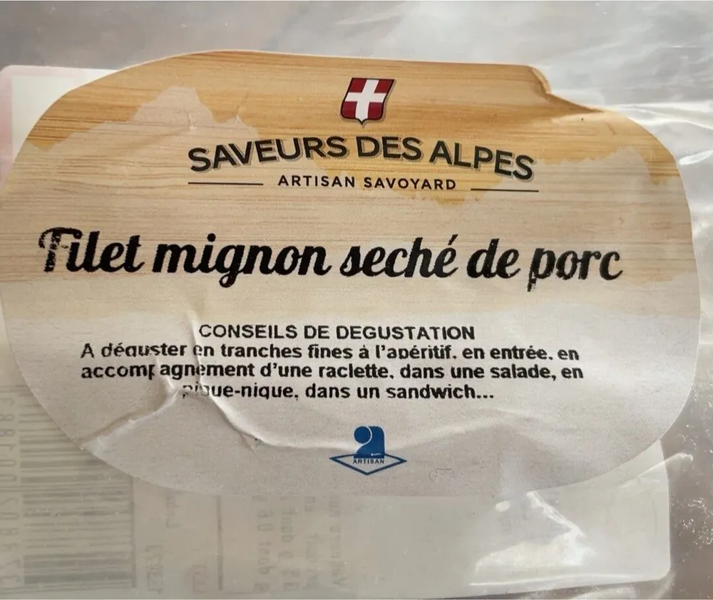 Filet mignon de porc seché