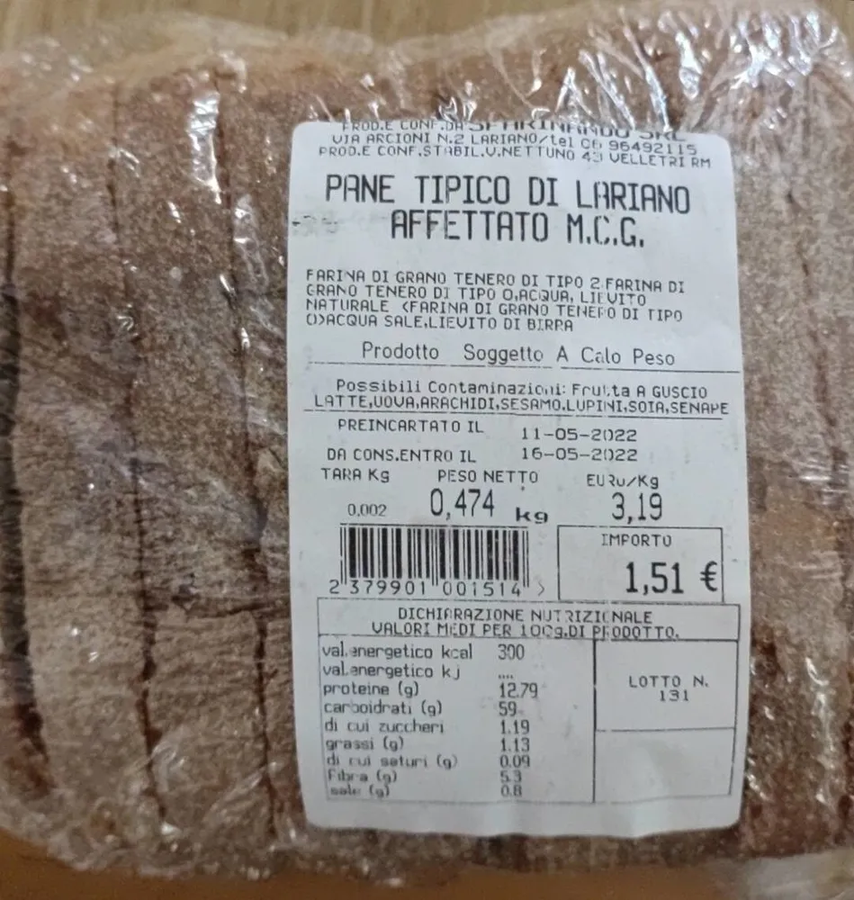 Pane tipico di Lariano