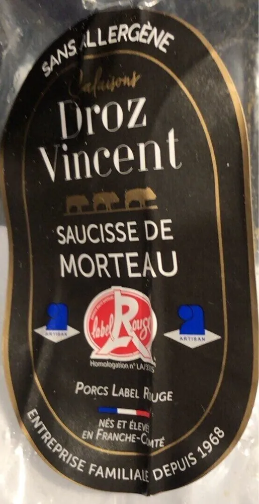 Saucisse de morteau label rouge