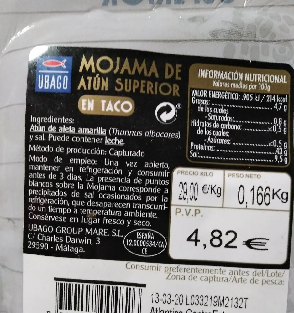 Mojama de atún