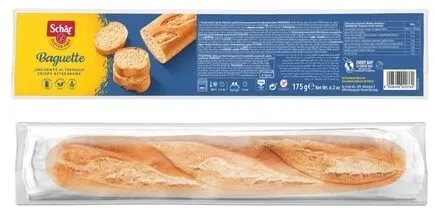 Barra de pan baguette sin gluten