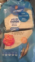 Pan de molde mediano sin corteza