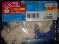 Migas de bacalao desalado