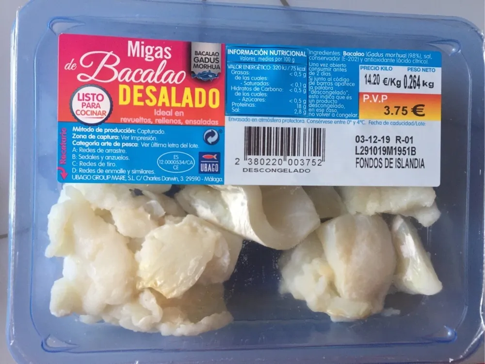 Bacalao desalado