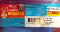 Miga bacalao desalado