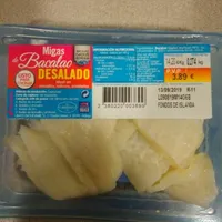Migas de bacalao desalado