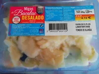 Migas de bacalao desalado