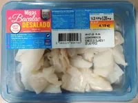 Migas de bacalao desalado