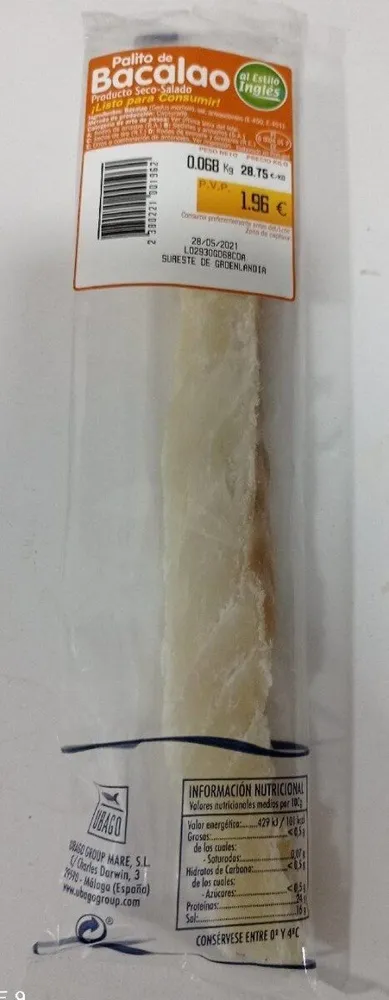 Palito de bacalao