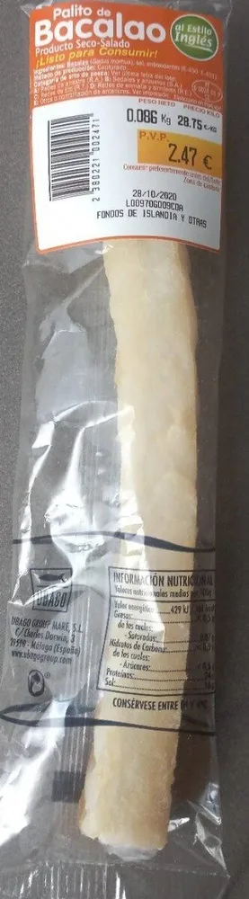 Palito de bacalao