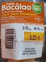 Palito bacalao