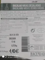 Bacalao migas desaladas