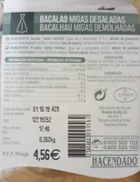 Migas de bacalao desalado