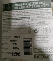 Bacalao migas desaladas
