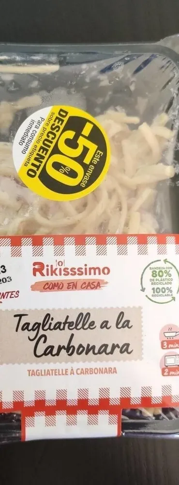 Tagliatelle a la carbonara
