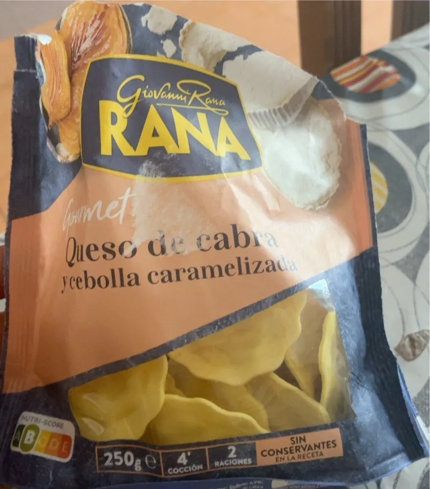 Queso de cabra y cebolla caramelizada