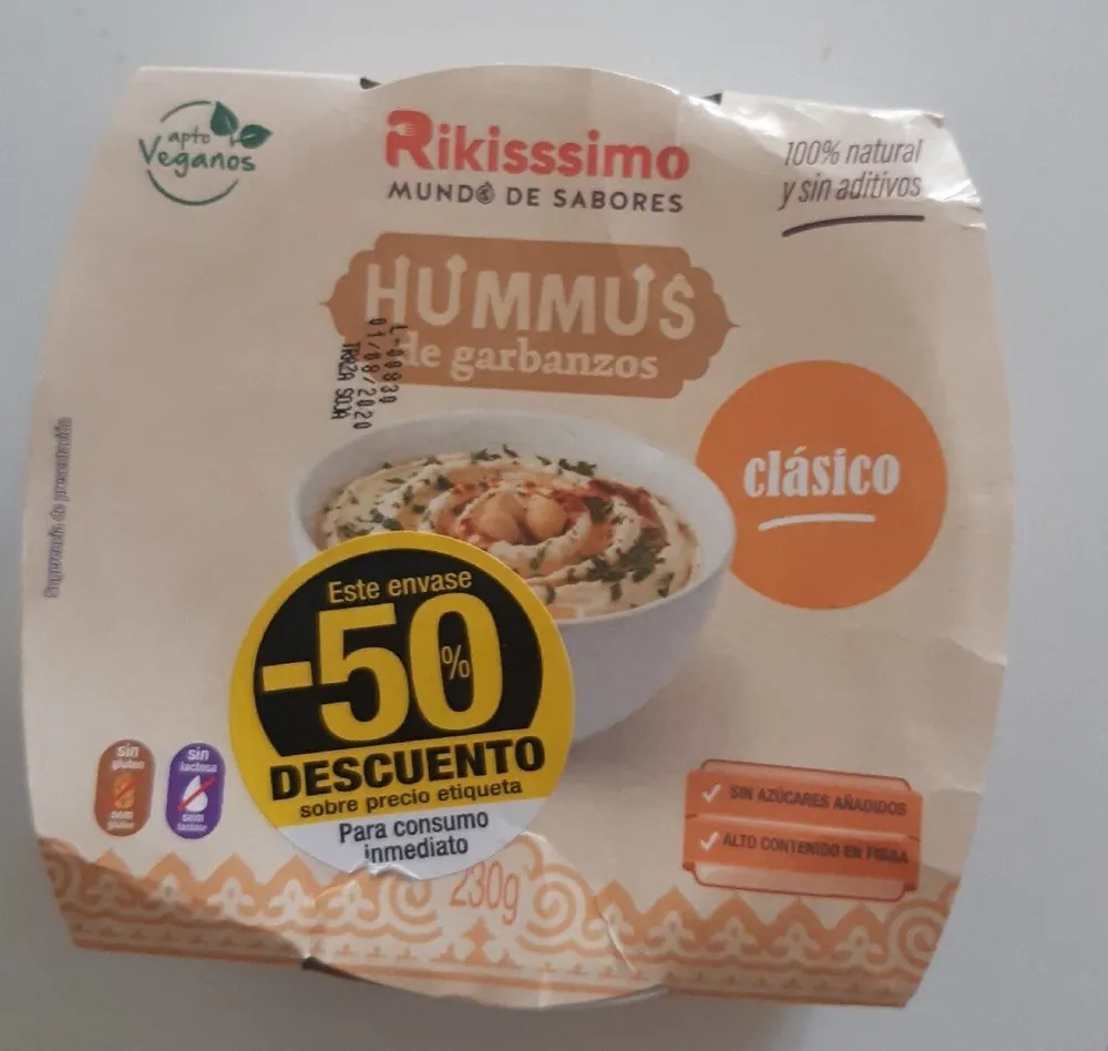 Hummus de garbanzos