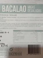 Bacalao migas desaladas