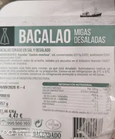 Bacalao migas desaladas