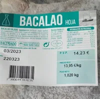 Bacalao hoja