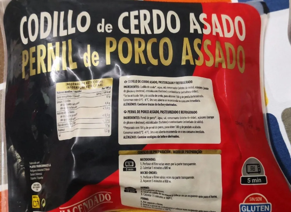 Codillo de cerdo asado