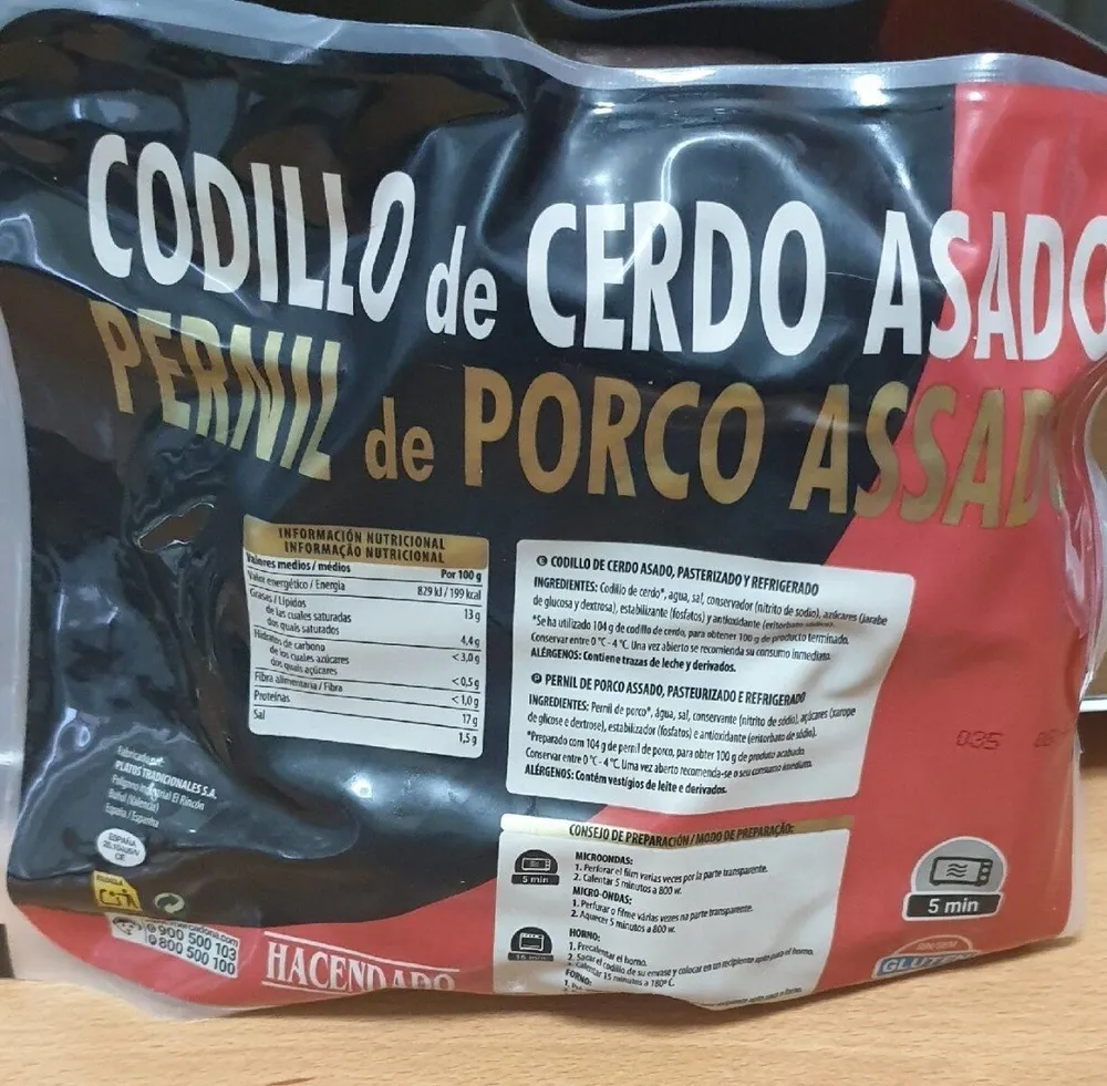 Codillo de cerdo asado