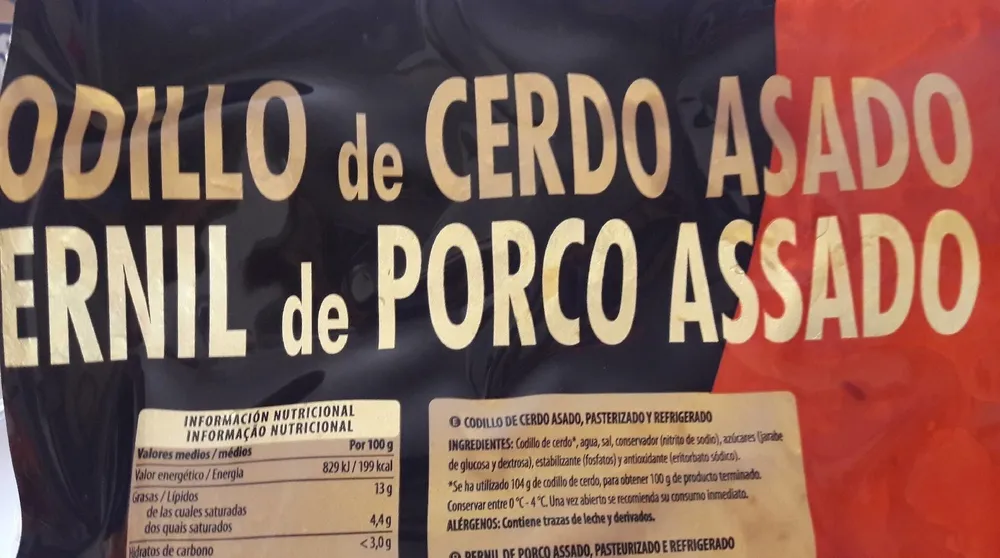 Codillo de cerdo asado