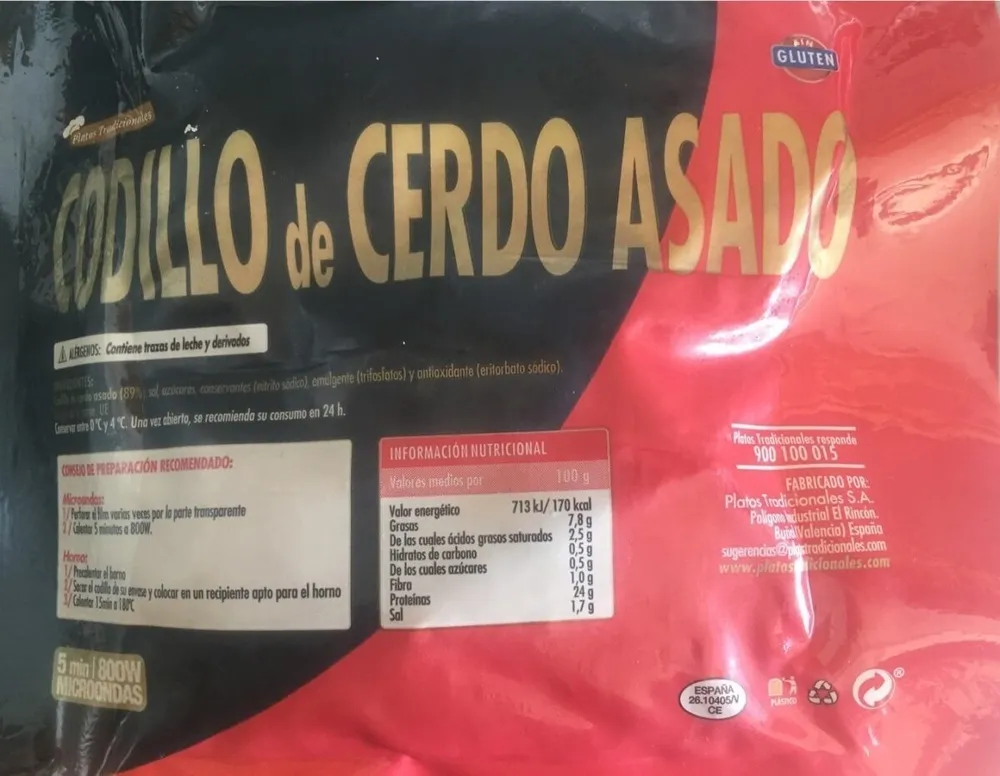 Codillo de cerdo asado