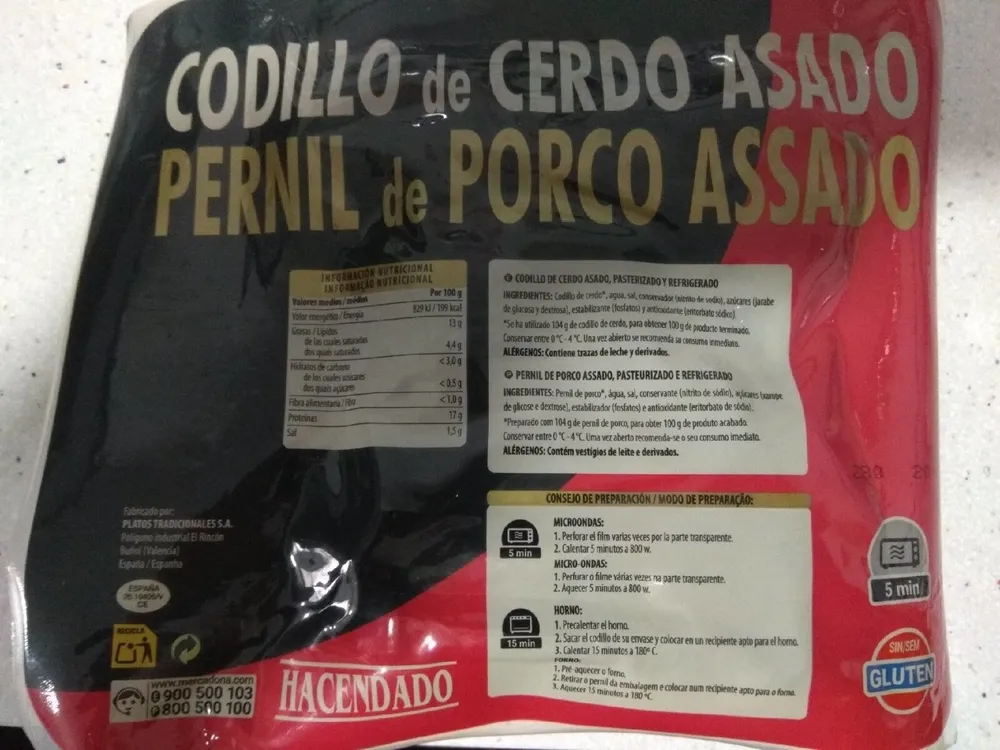 Codillo de cerdo asado