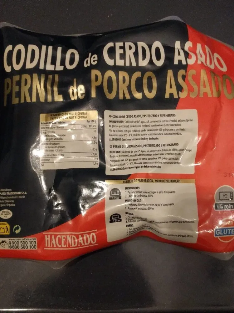 Codillo de cerdo asado
