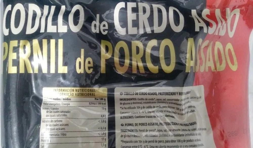 Codillo de cerdo asado