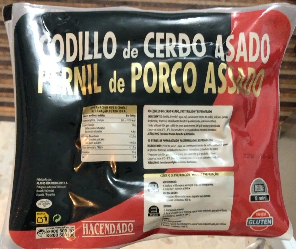 Codillo de cerdo asado
