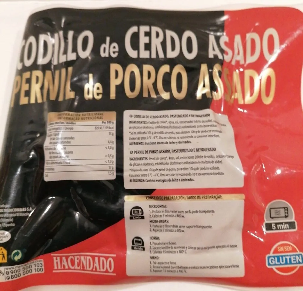 Codillo de cerdo asado