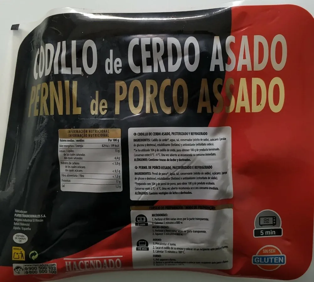 Codillo de cerdo asado